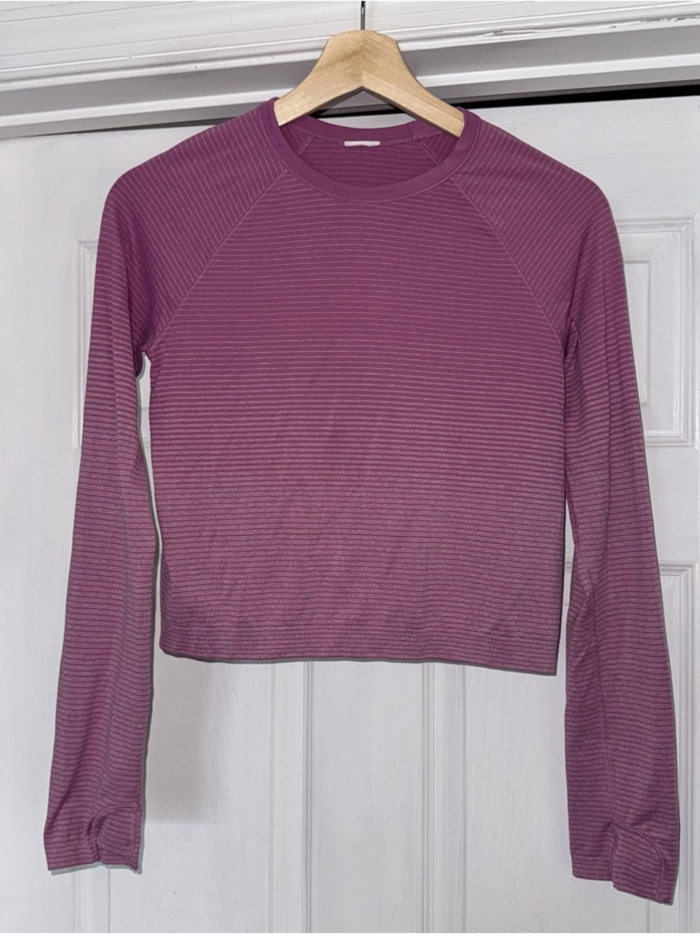 Athleta Crop Long Sleeve Top Pink S